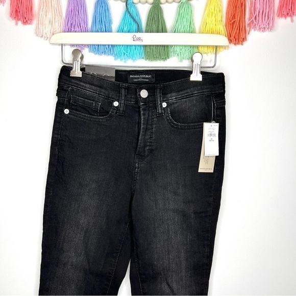 Banana Republic High Rise Black Wash Super Stretch Legging Size 25 Petite - Picture 13 of 13